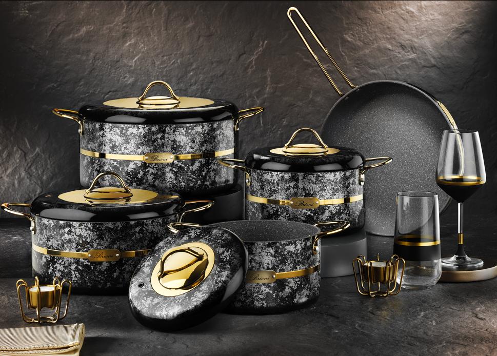 طقم حلل جرانيت 9 قطع - سيلكشن بريوني