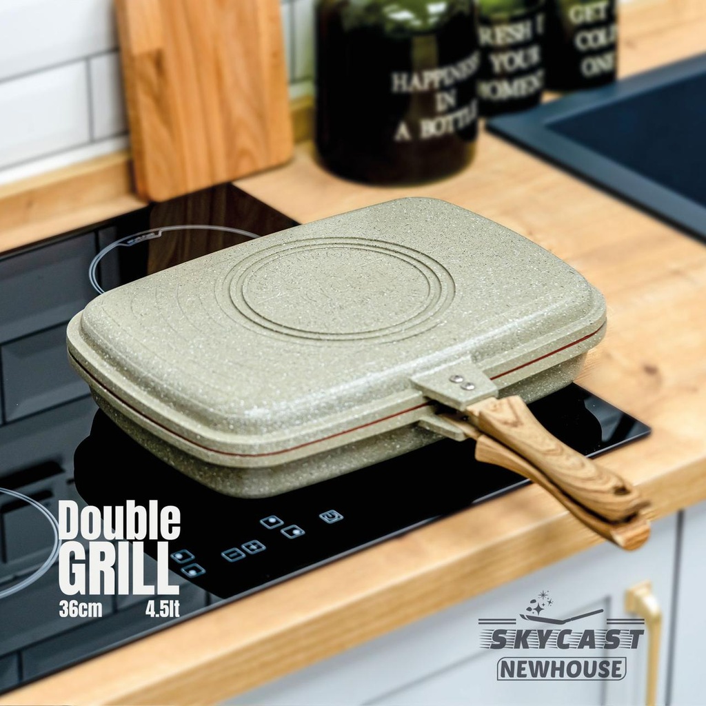 جريل دوبل جرانيت بيد خشبي سكاي كاست مقاس 36