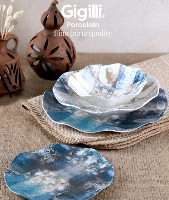 طقم عشاء 24 قطعه بورسيلين Gigilli