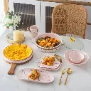 طقم عشاء 35 قطعه ماربل