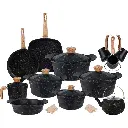 طقم حلل ايديال هوم 23قطعة جرانيت 