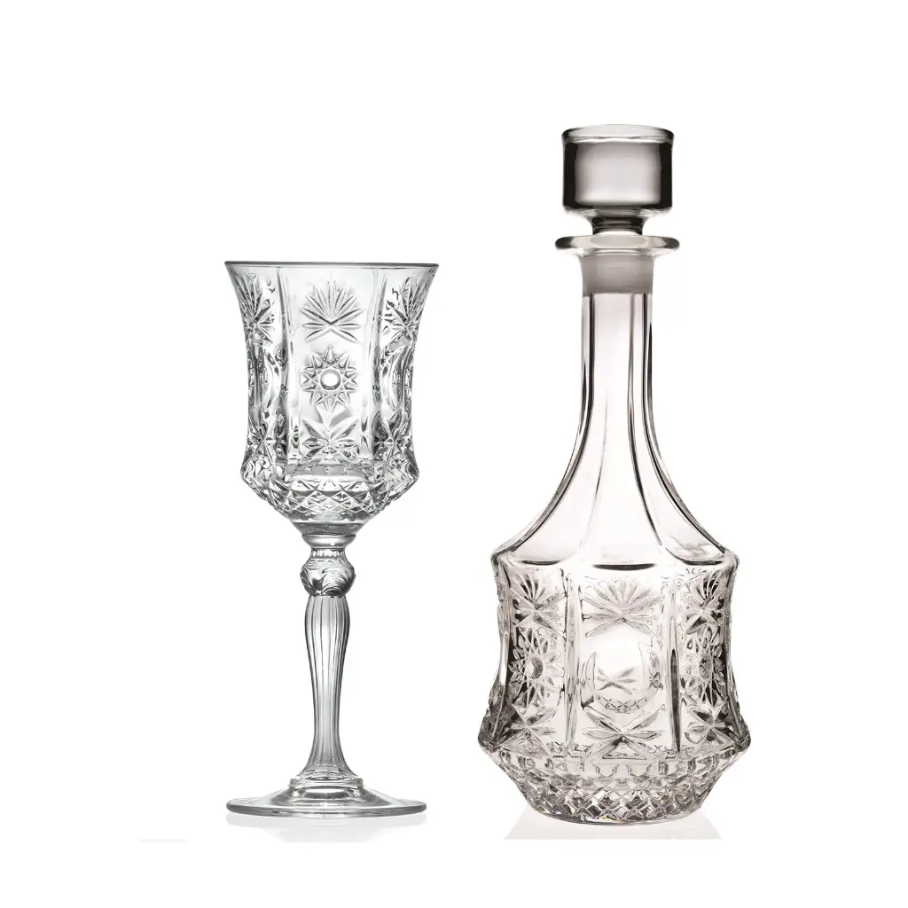 طقم شربات كريستال 7ق RCR Luxor