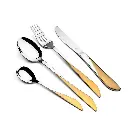 طقم معالق 86 ق كلاسيك دهبي