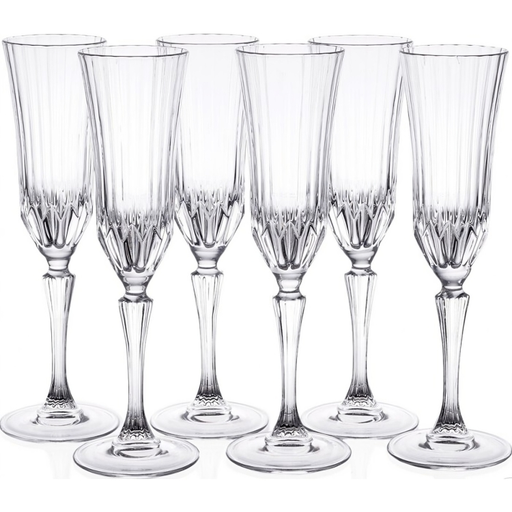 [73001002] طقم كاسات 6 قطع فلوت اداجيو - RCR