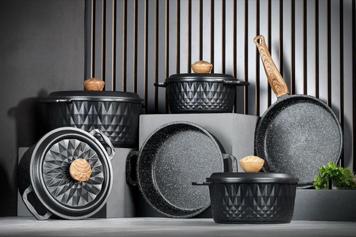 طقم حلل ايديال هوم 14 ق ديكاست