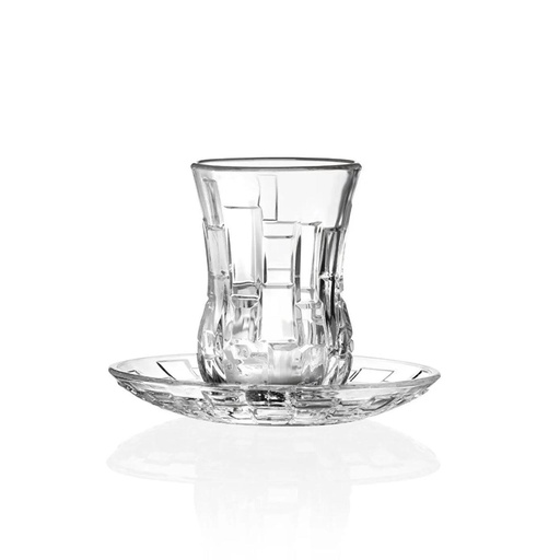 ط استكانة شاي بالطبق اتينا